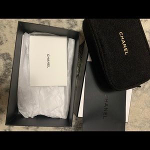 Authentic Chanel cosmetic bag with box